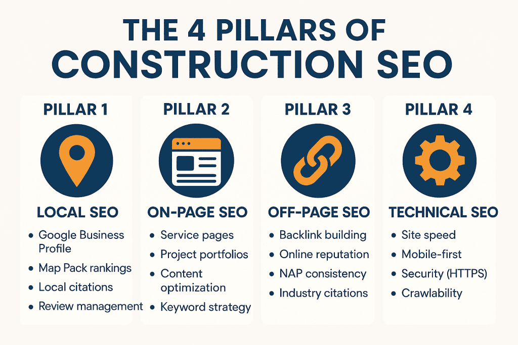 The 4 Pillars of Construction SEO