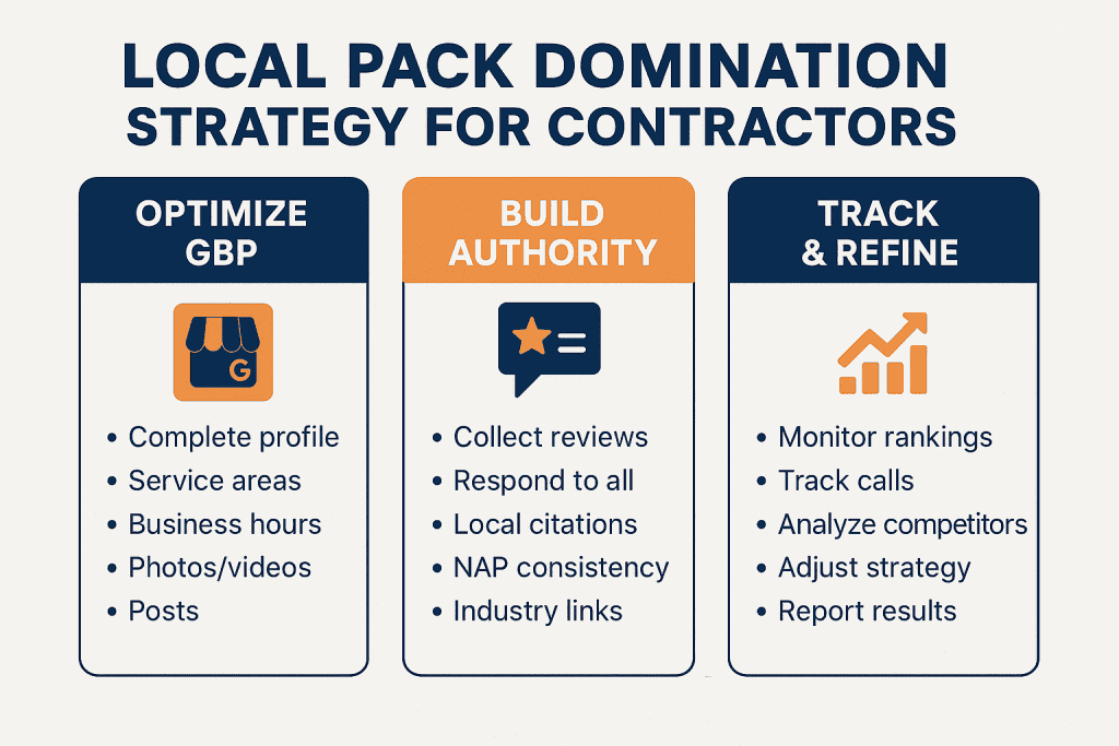 Local Pack Domination Strategy for Contractors