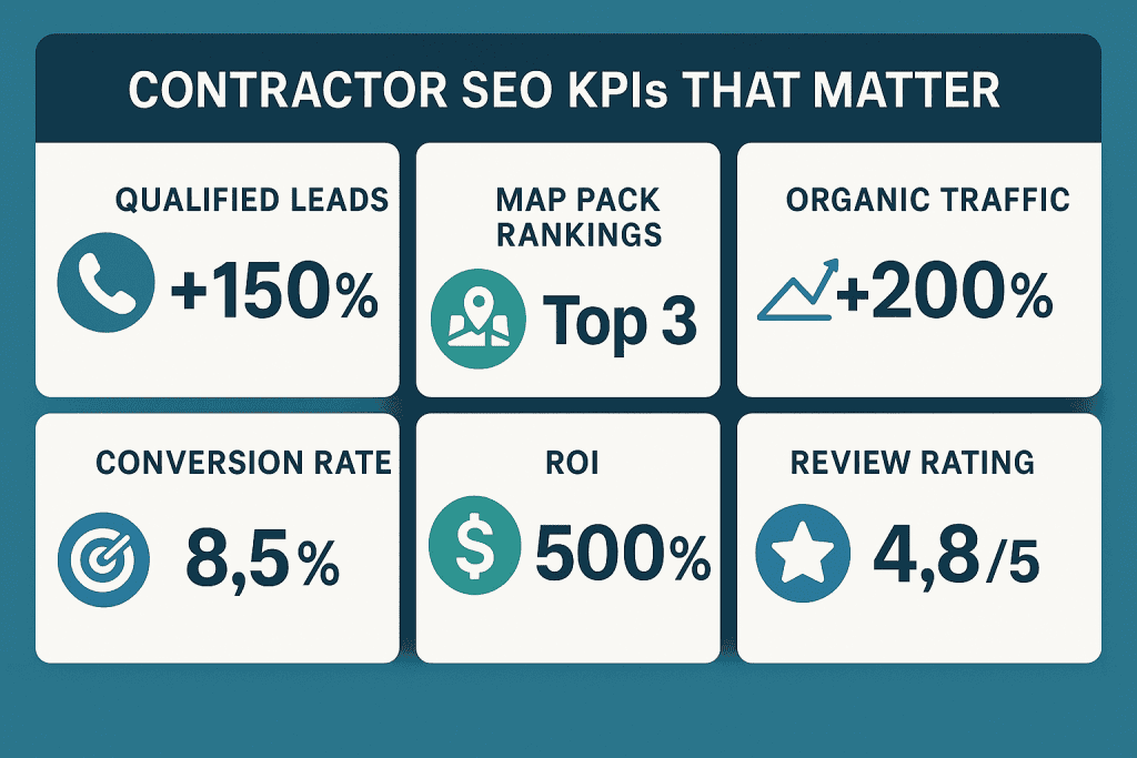 Contractor SEO KPIs That Matter