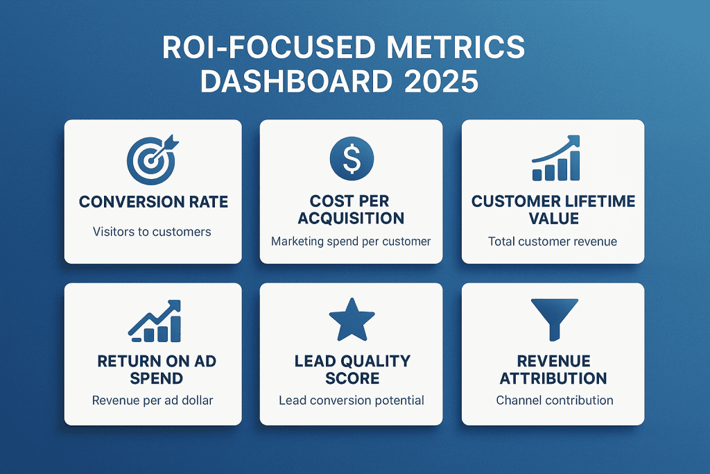 ROI-Focused Metrics Dashboard 2025