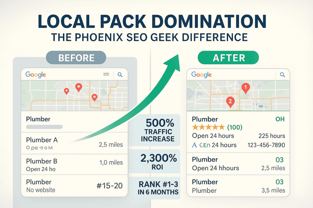 Local Pack Domination: The Phoenix SEO Geek Difference