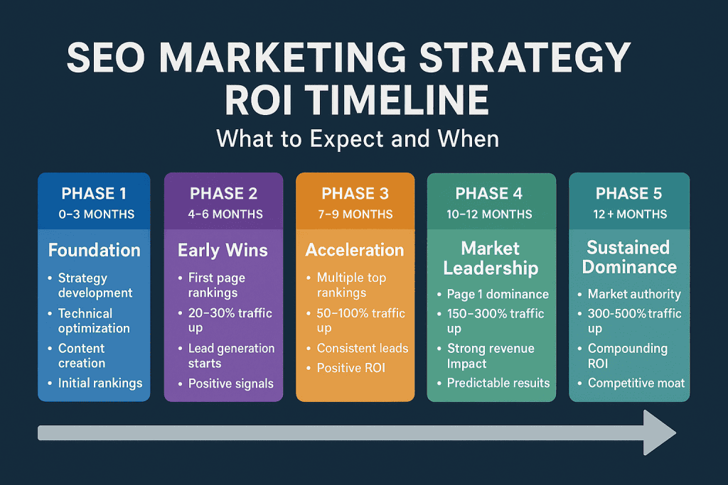 SEO Marketing Strategy ROI Timeline