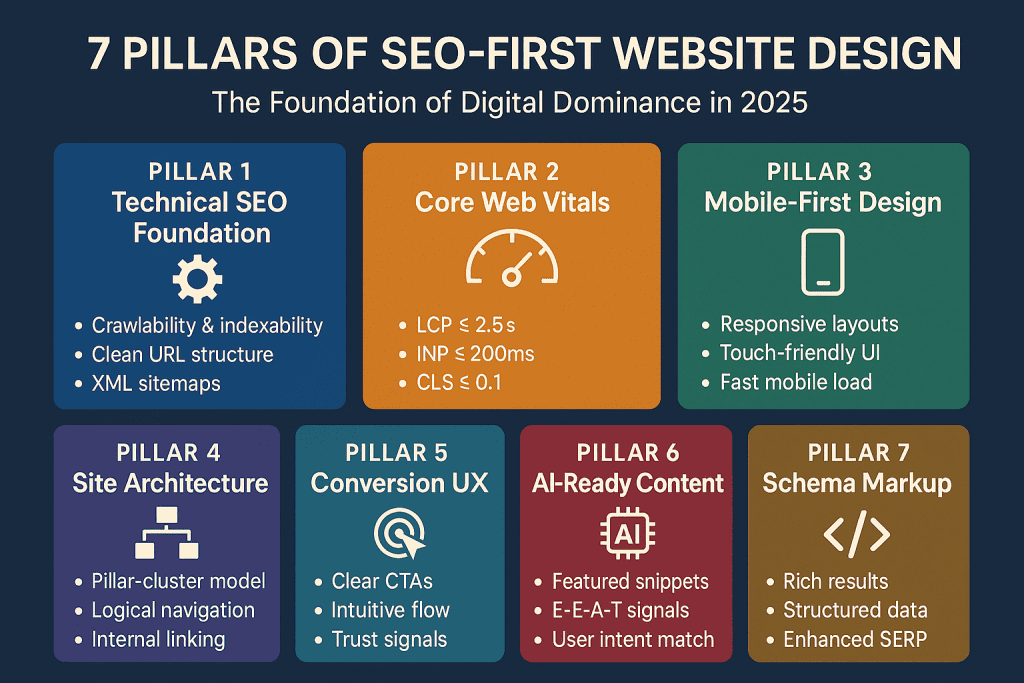 7 Pillars of SEO-First Website Design