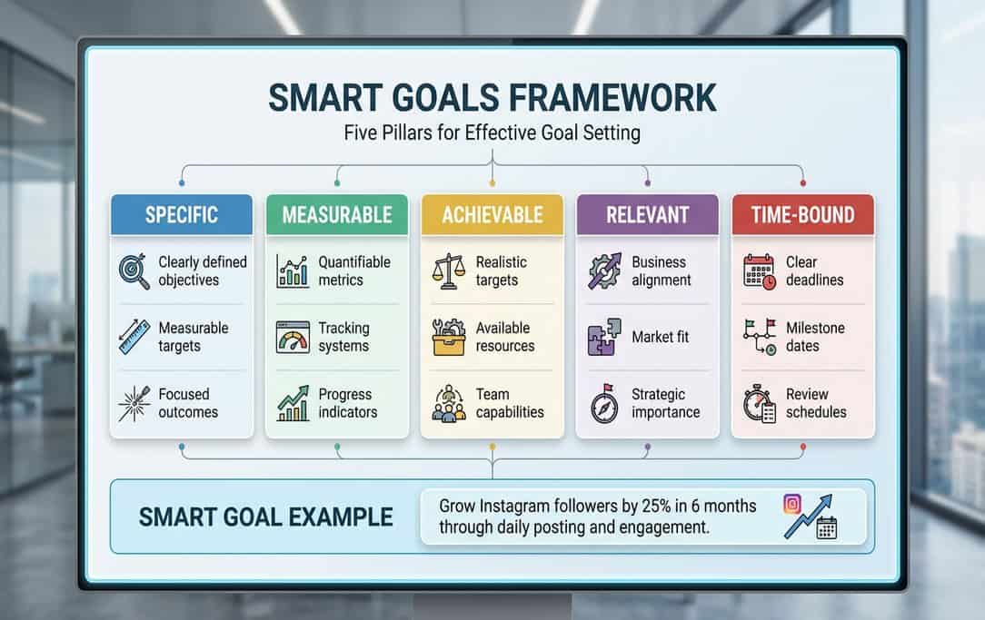 Social Media Strategy Smart Goals Framework