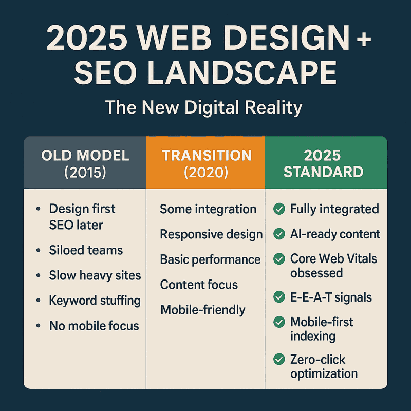 2025 Web Design + SEO Landscape