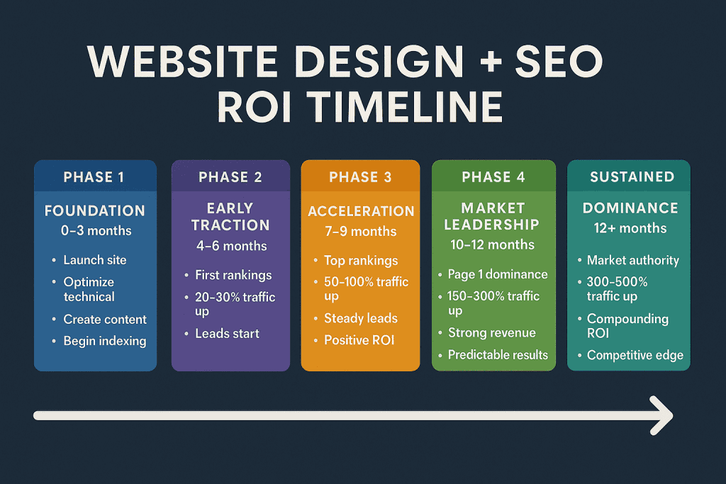 Website Design + SEO ROI Timeline